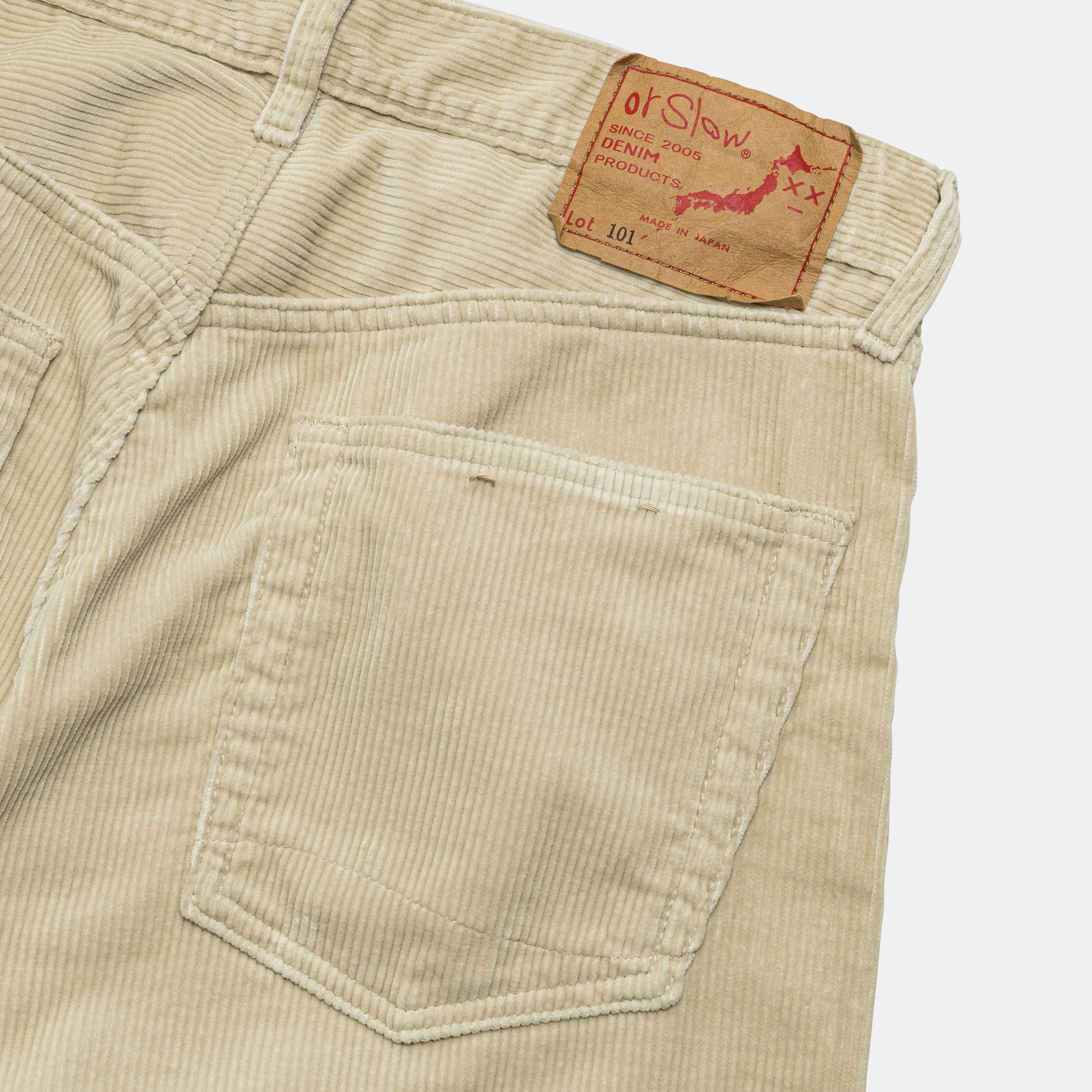 101 Dad's Fit Corduroy Pants - Ivory