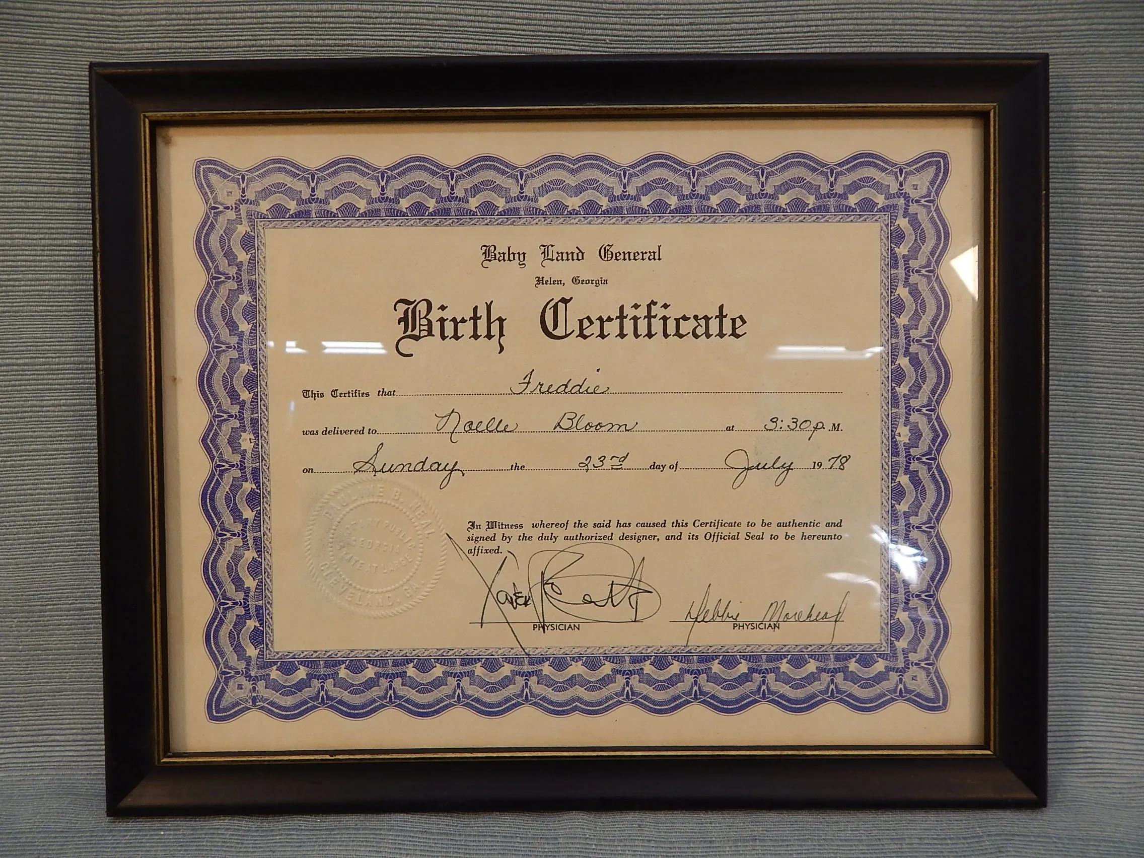 1978 Cabbage Patch Kid Freddie with Birth Certificate