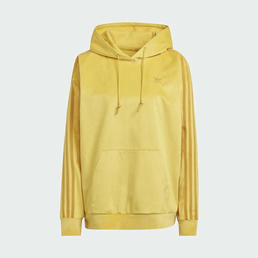 Adidas Originals Women's Velvet Corduroy Hoodie - Yellow