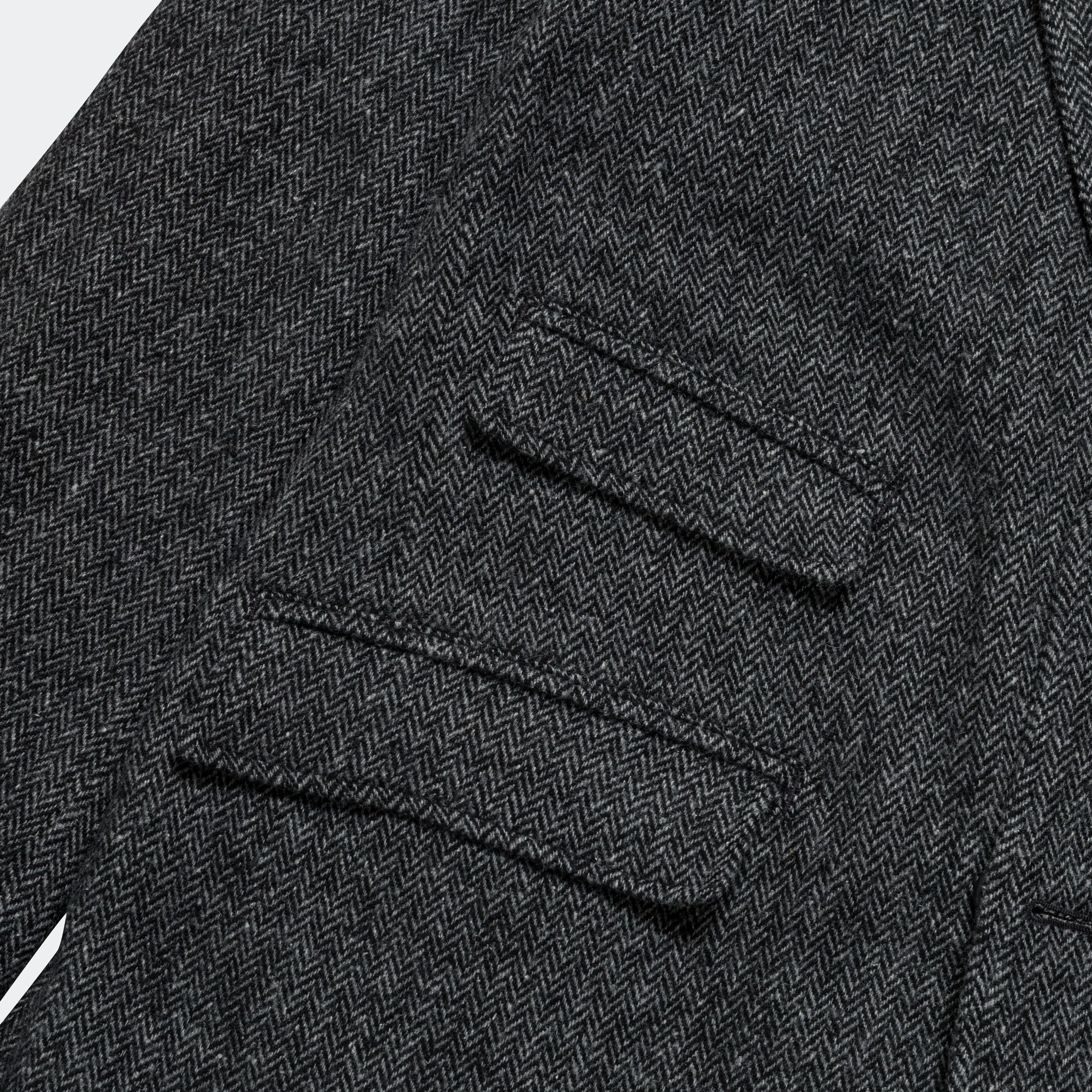 Andover Jacket - Grey Poly Wool Herringbone