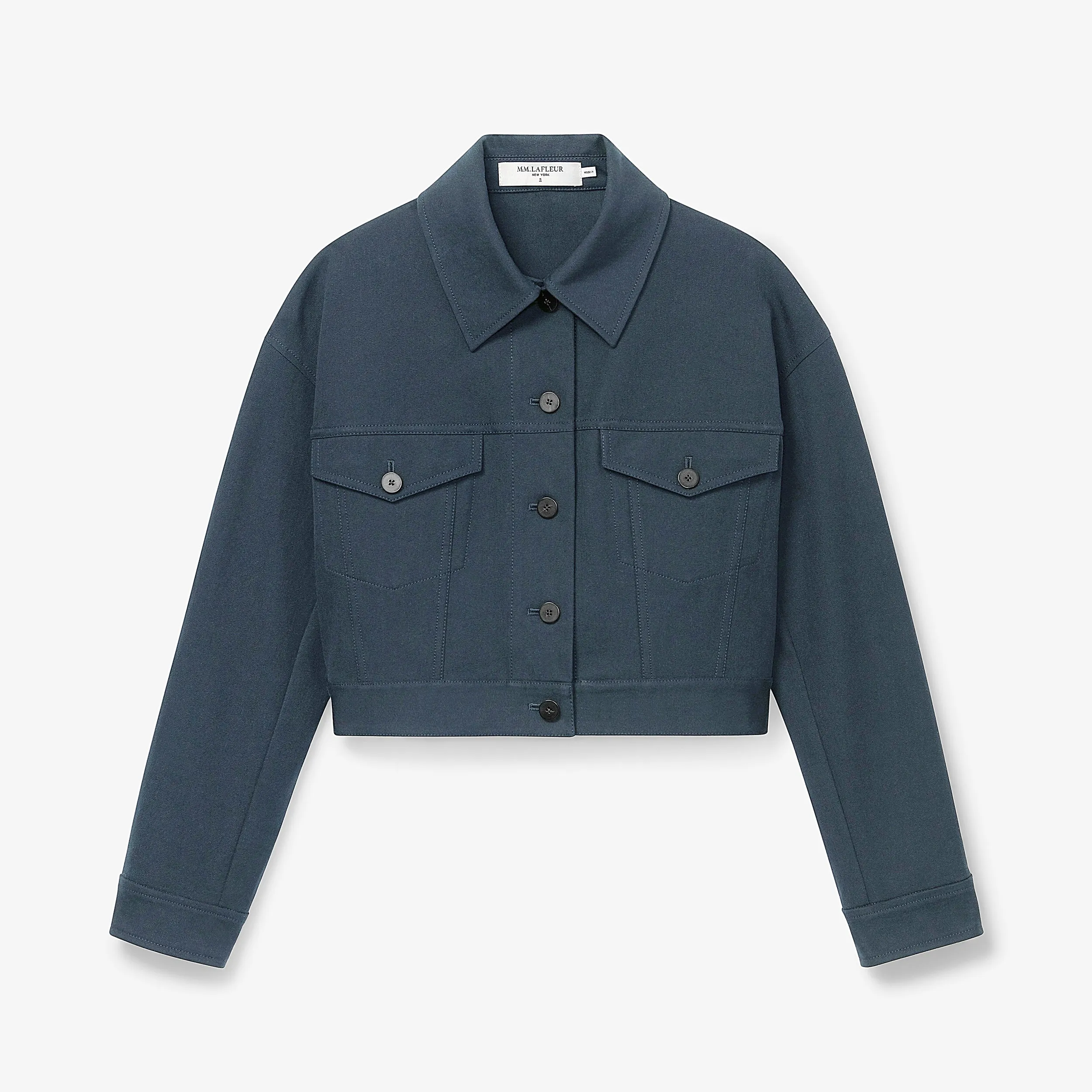 Anna Jacket - Eco Better Than Denim :: Dusty Indigo