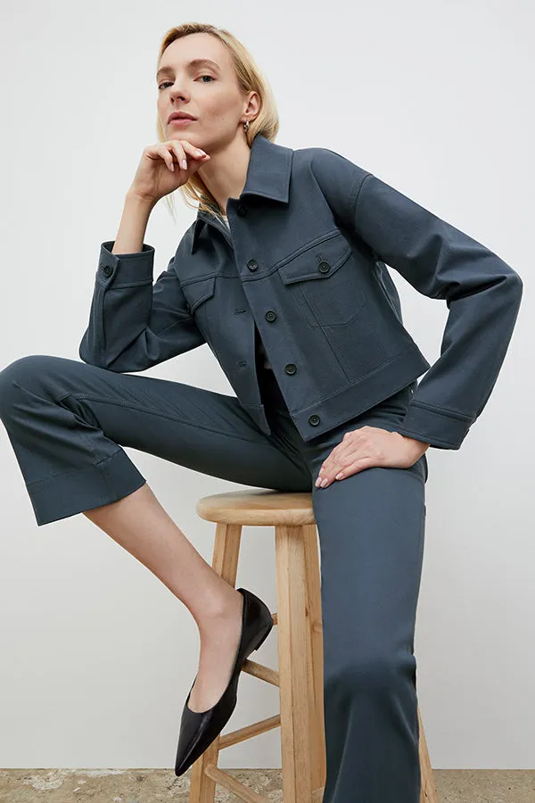 Anna Jacket - Eco Better Than Denim :: Dusty Indigo