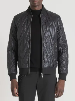 Antony Morato Men Solid High Neck Full Sleeves Jacket