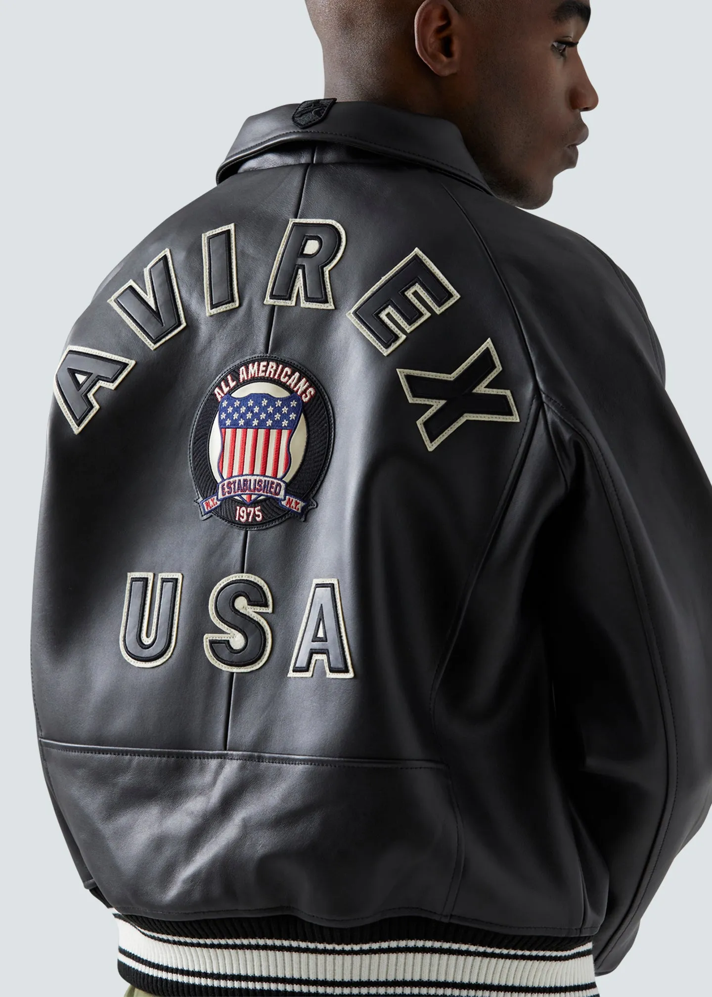 AVIREX ICON JACKET JET BLACK