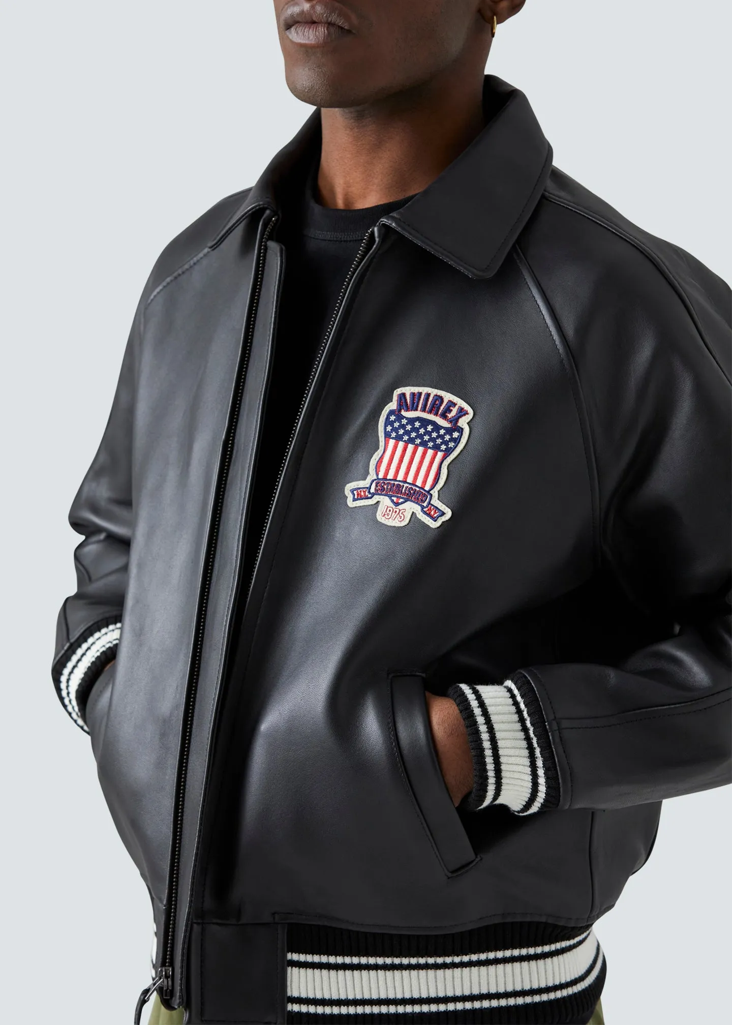 AVIREX ICON JACKET JET BLACK