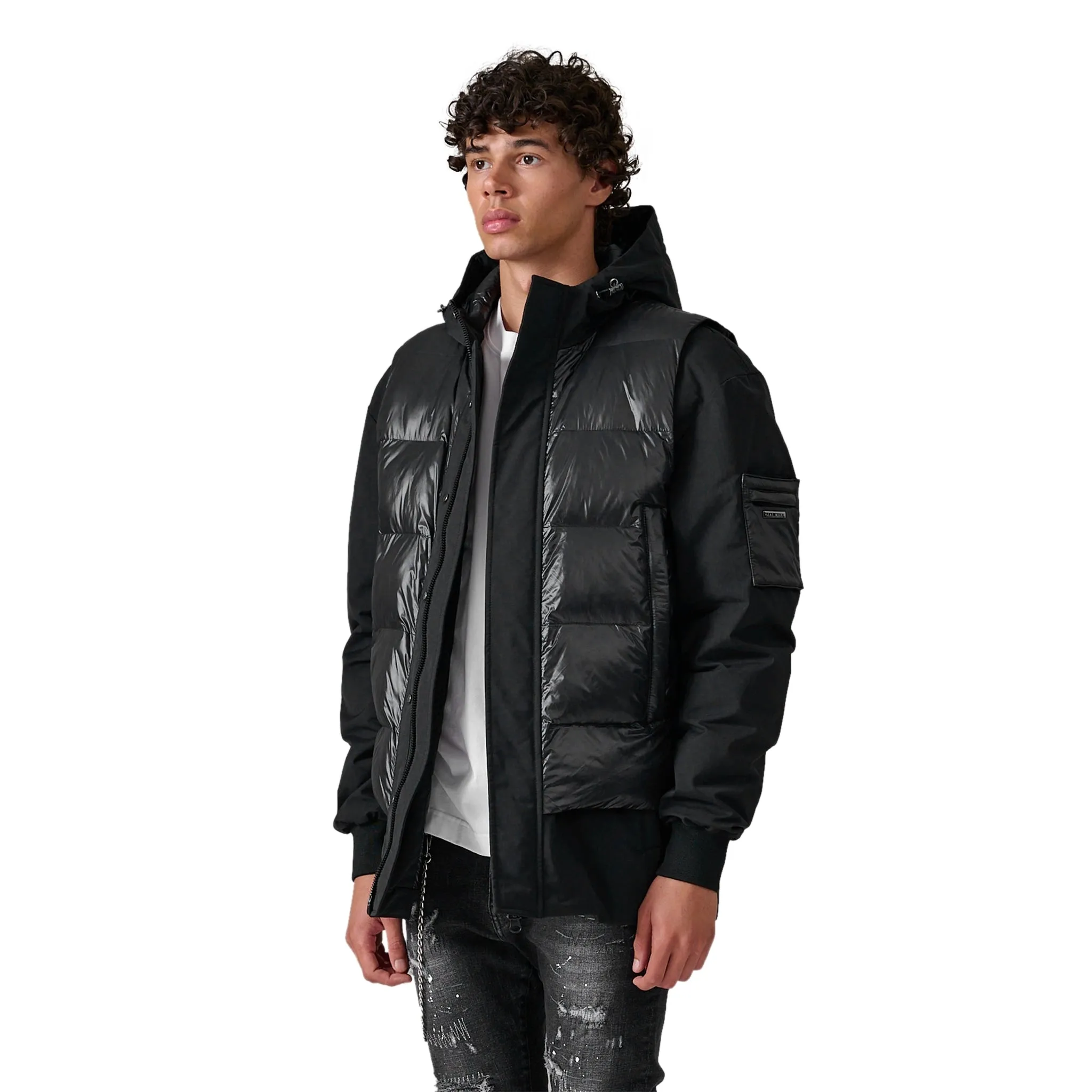 Azat Mard Black Down Puffer Jacket