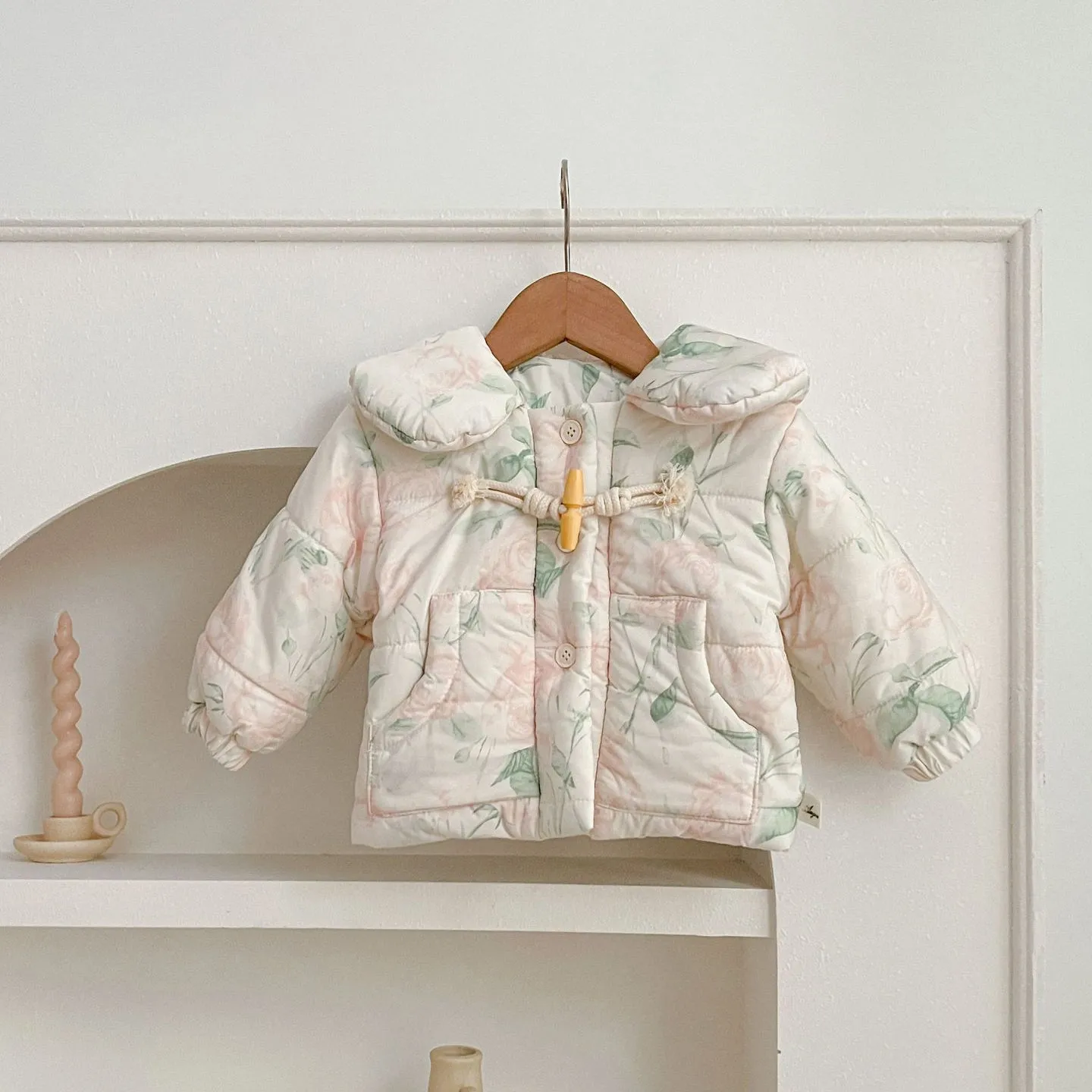 Baby Kid Girls Flower Print Print Jackets Outwears Wholesale 231130216