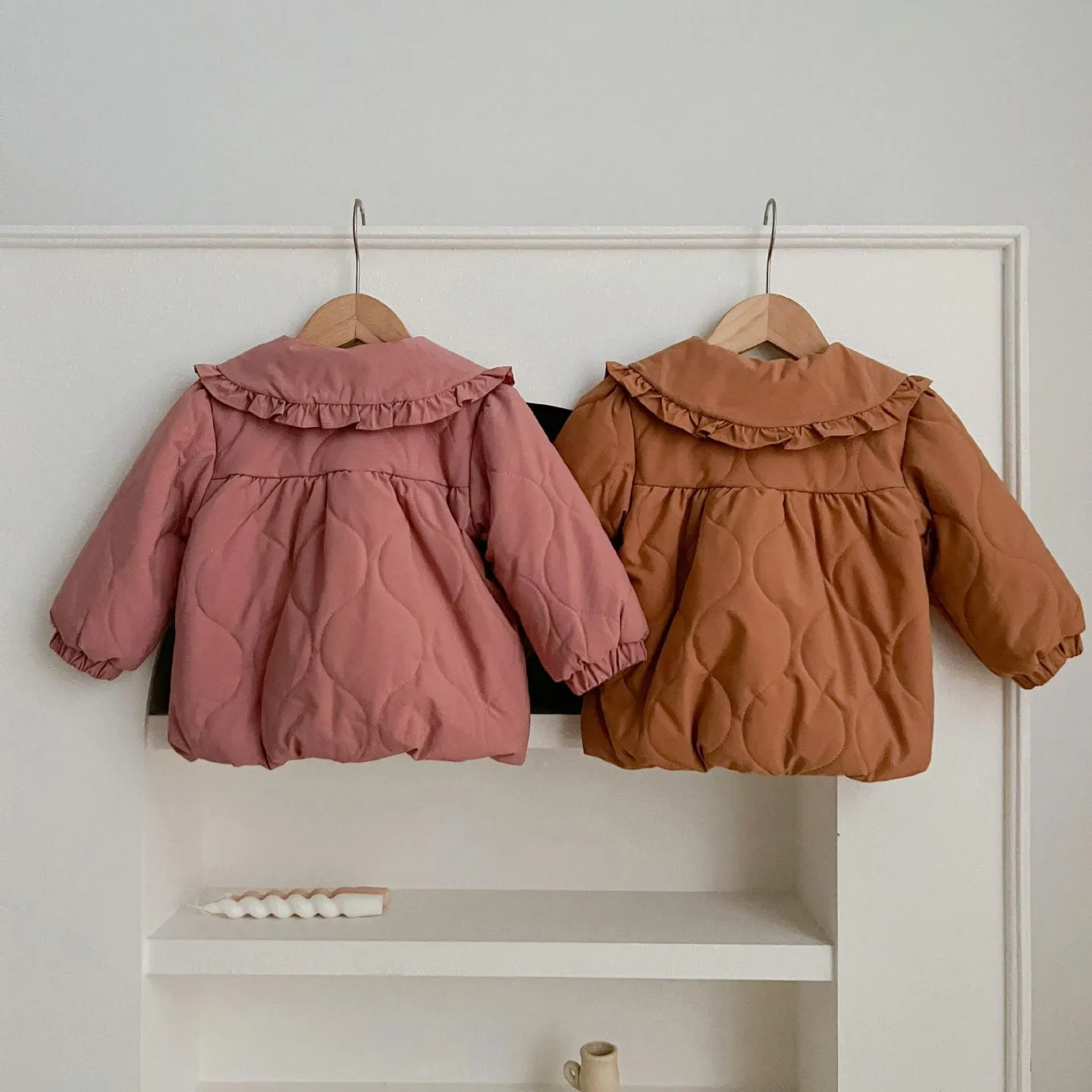 Baby Kid Girls Solid Color Bow Jackets Outwears Wholesale 231130178