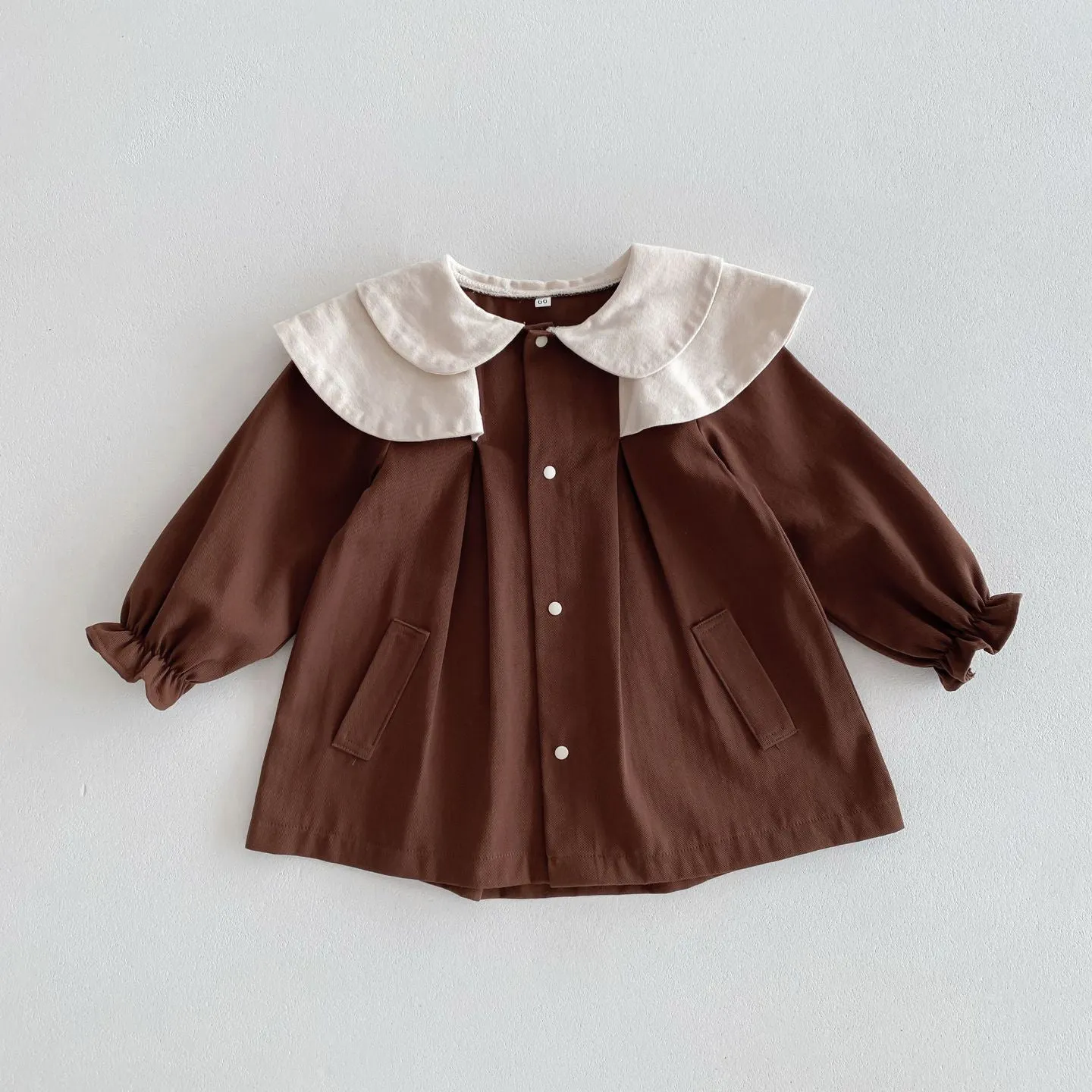 Baby Kid Girls Solid Color Jackets Outwears Wholesale 24030197