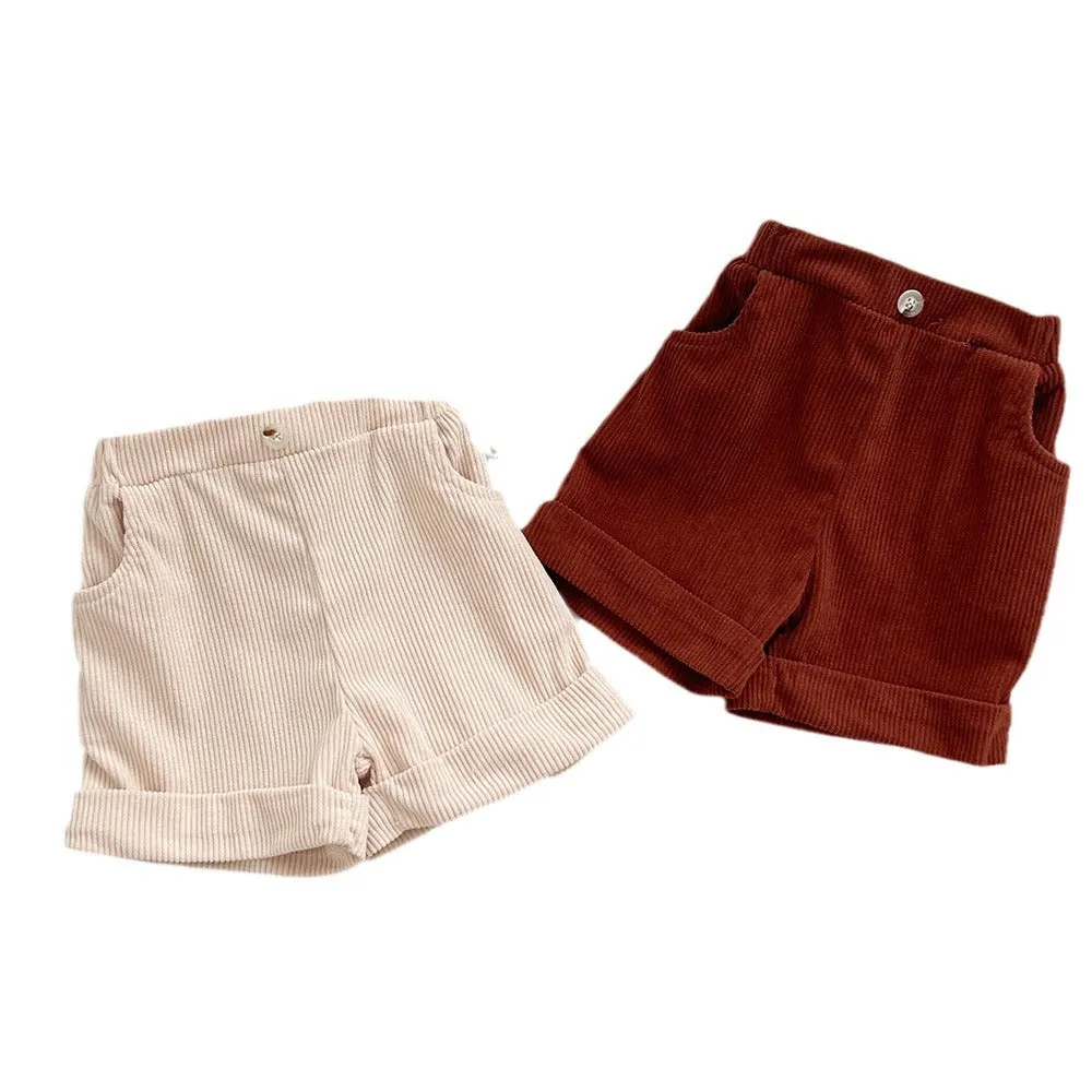 Baby Kid Girls Solid Color Shorts Wholesale 240301124