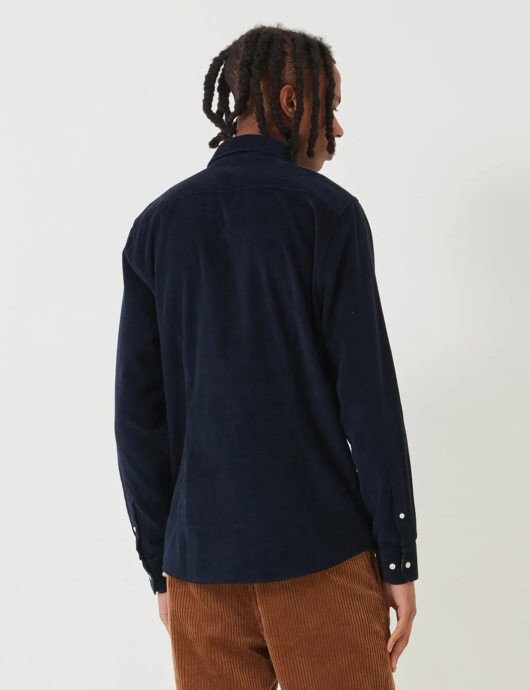 Barbour Cord 1 Tailored Shirt - Navy Blue