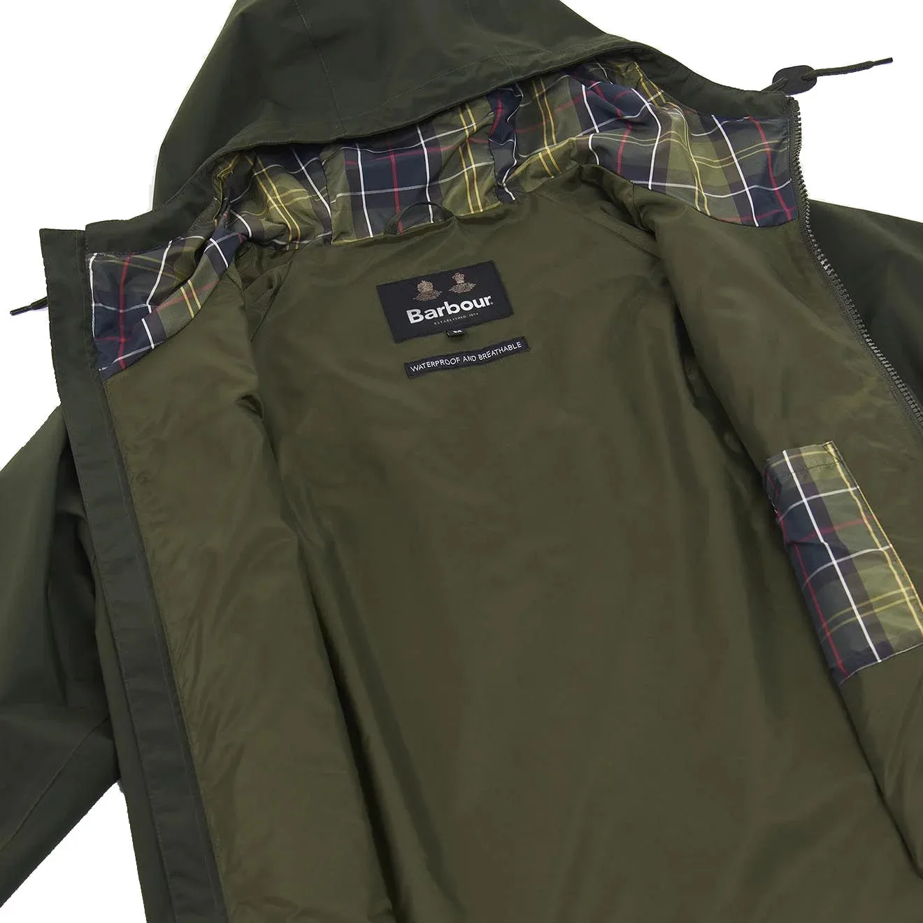 Barbour Hooded Domus Jacket Sage / Classic