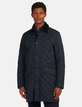 Barbour Quilted Mac Jacket - Navy Blue/Midnight