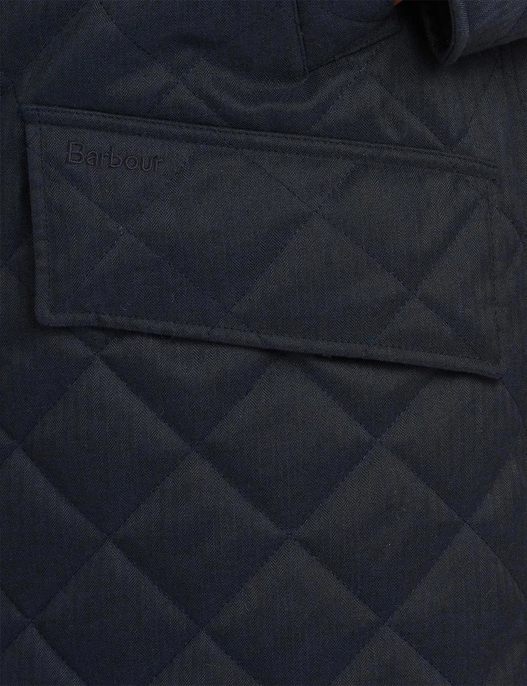 Barbour Quilted Mac Jacket - Navy Blue/Midnight