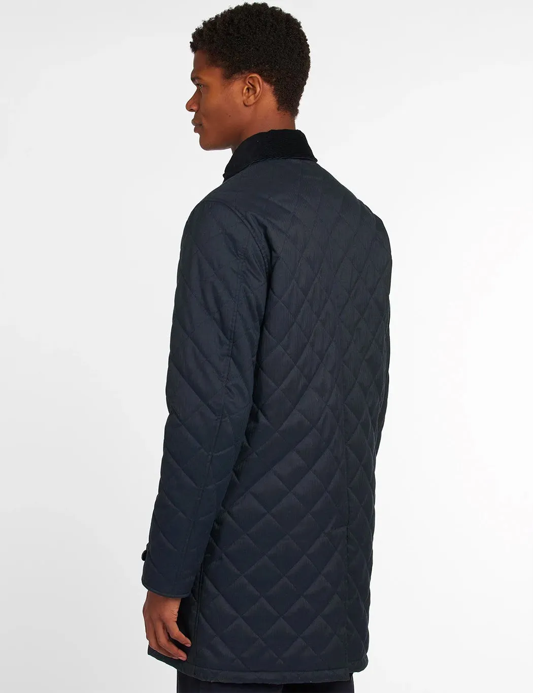 Barbour Quilted Mac Jacket - Navy Blue/Midnight