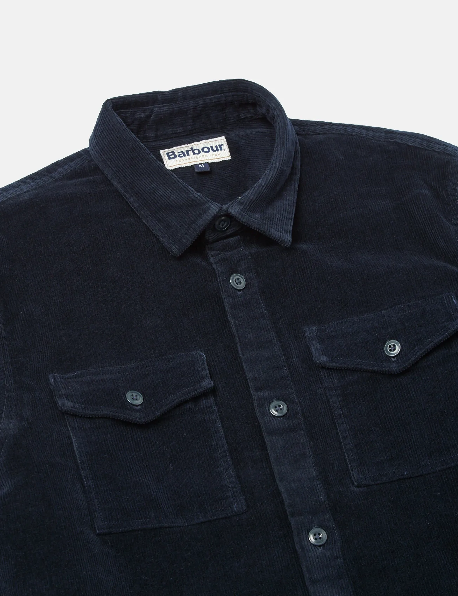 Barbour Shirt Jacket (Cord) - Navy Blue