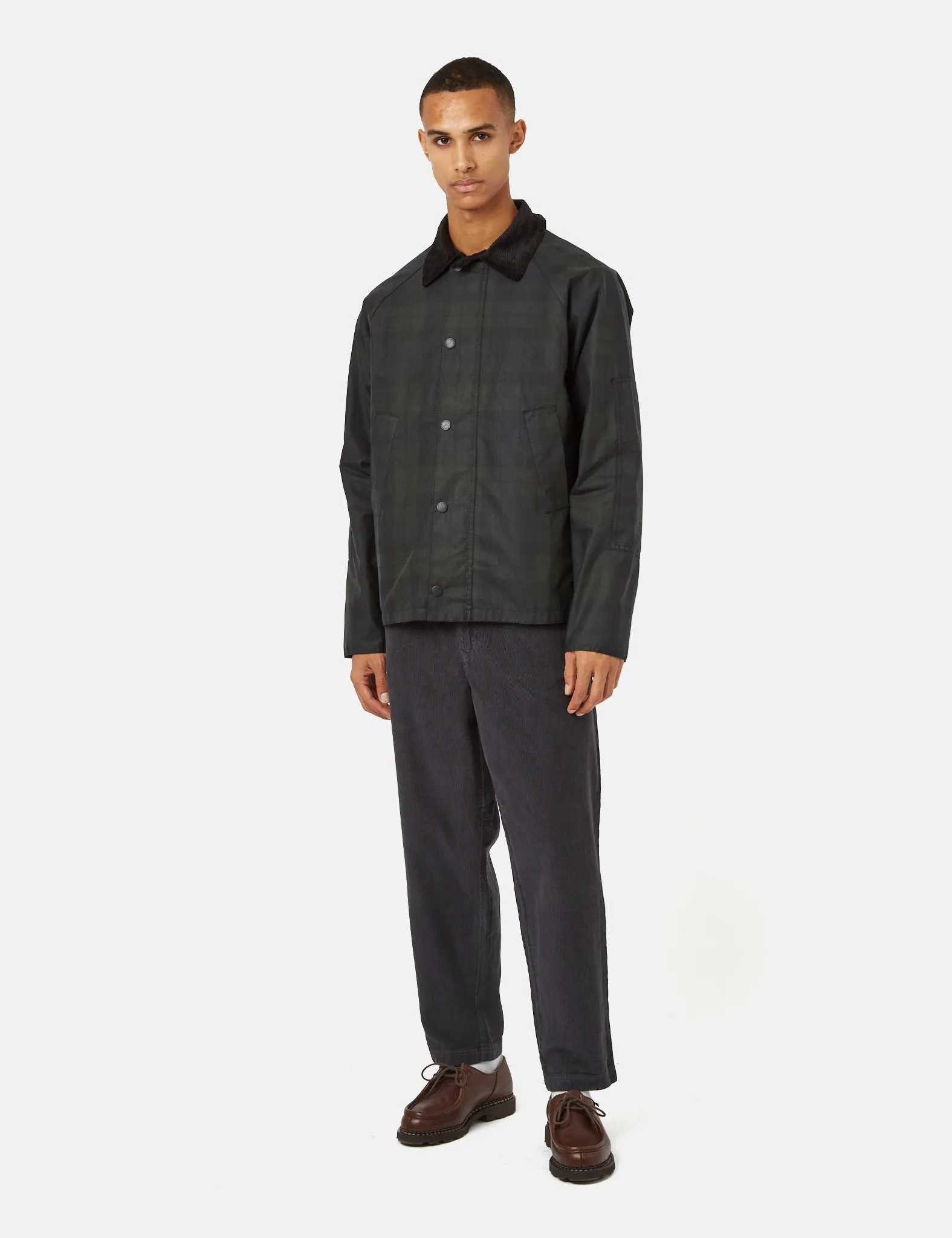 Barbour SL Blackwatch Nara Wax Jacket - Blackwatch Tartan