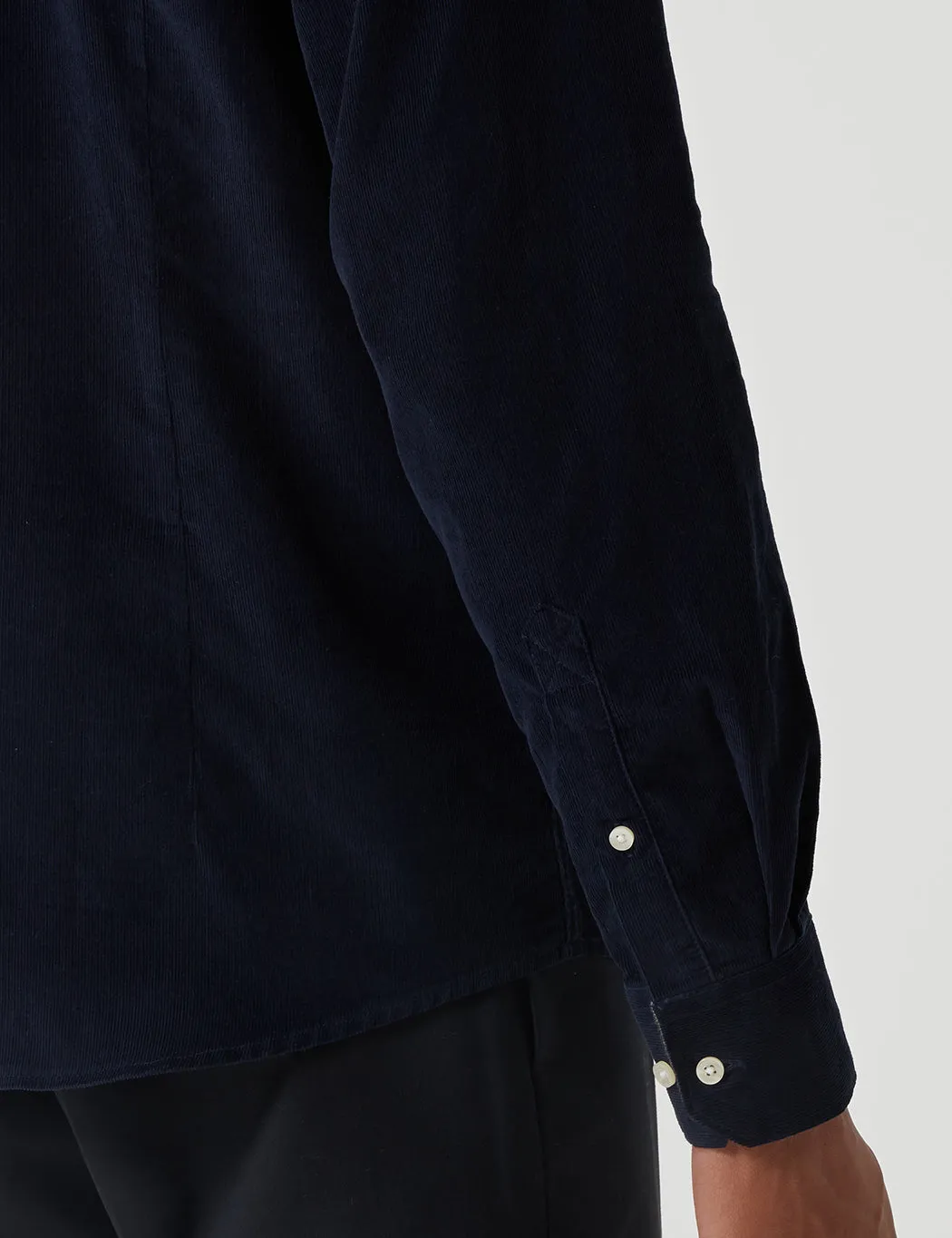 Barbour Stapleton Morris Cord Shirt - Navy Blue