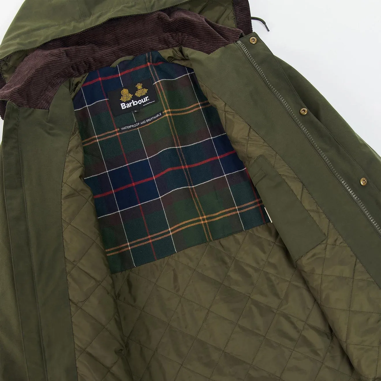 Barbour Wallace Waterproof Jacket Olive