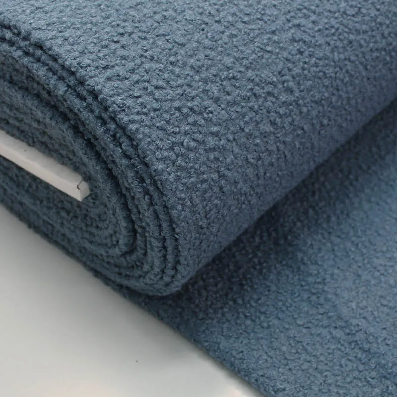 Boucle Coating Fabric - Denim Blue