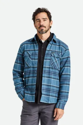 Bowery Stretch Water Resistant Flannel - Ocean Blue/Washed Navy/Mineral Grey