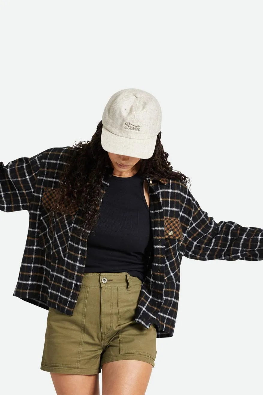 Bowery Women's L/S Flannel - Black/Bison