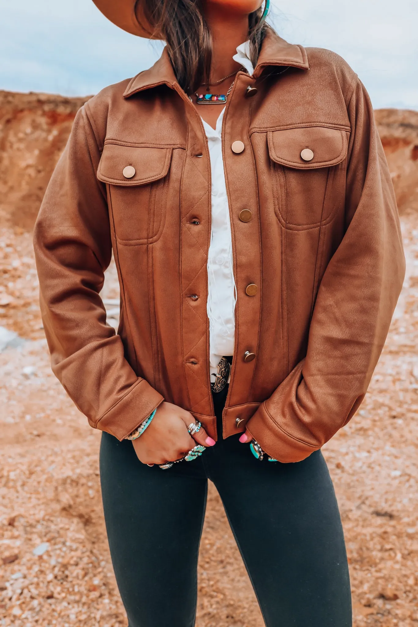 Camel Suede Jacket