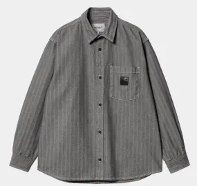 Carhartt WIP Menard Shirt Jacket - Herringbone Denim Grey