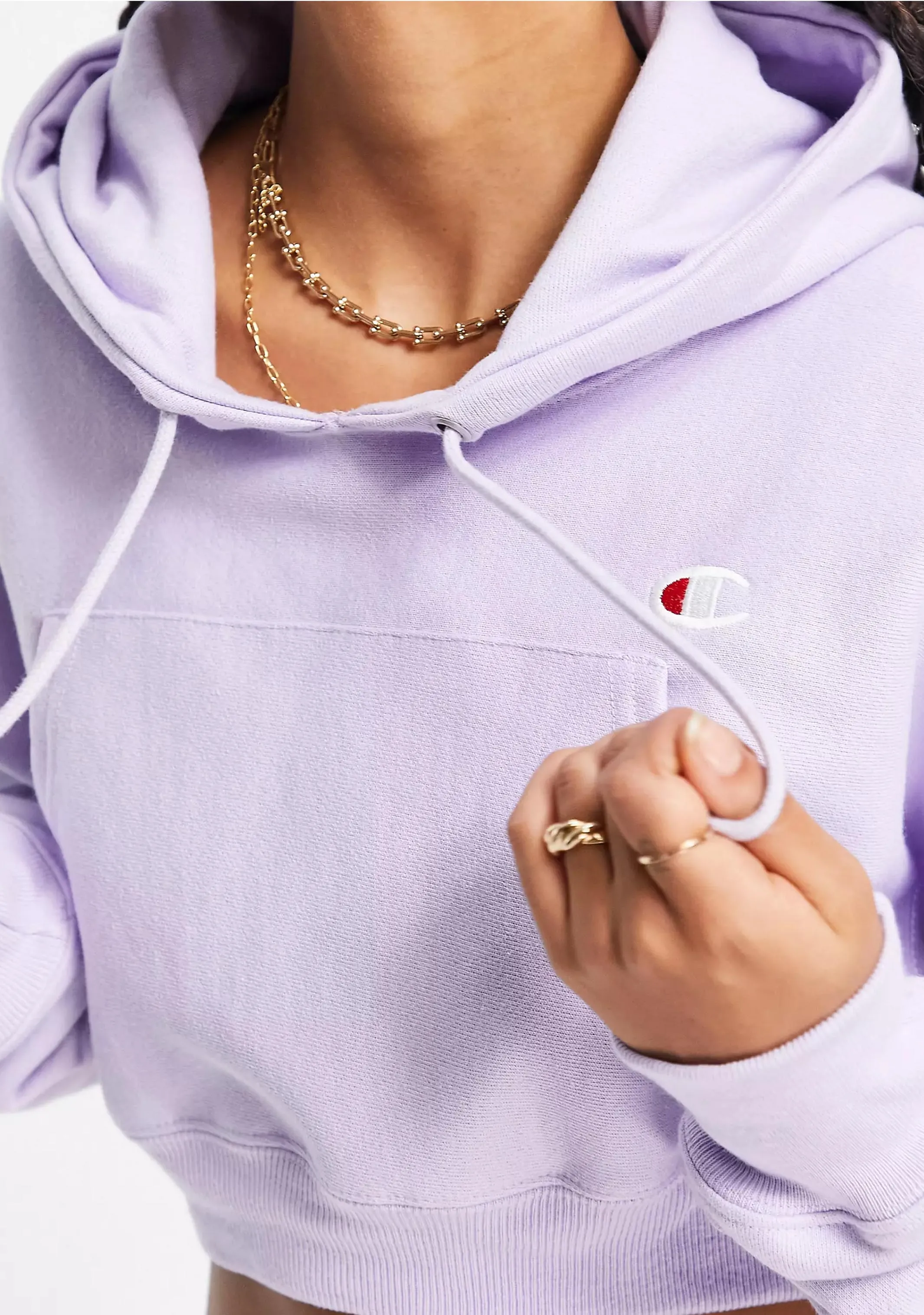 Champion Womens Reverse Weave Crop Hoodie <br> CRTXA1 IED