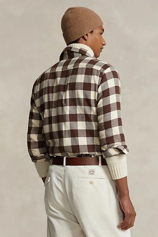 Classic Fit Checked Twill Workshirt