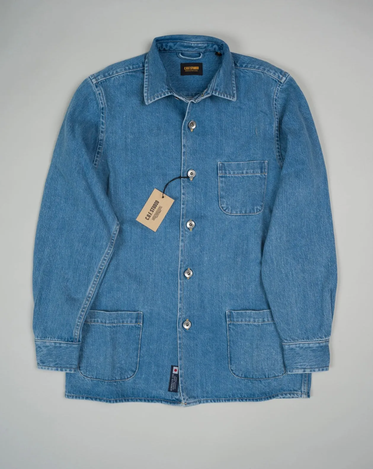 C.O.F. Studio 9x Wash Kuroki Denim Chore Jacket