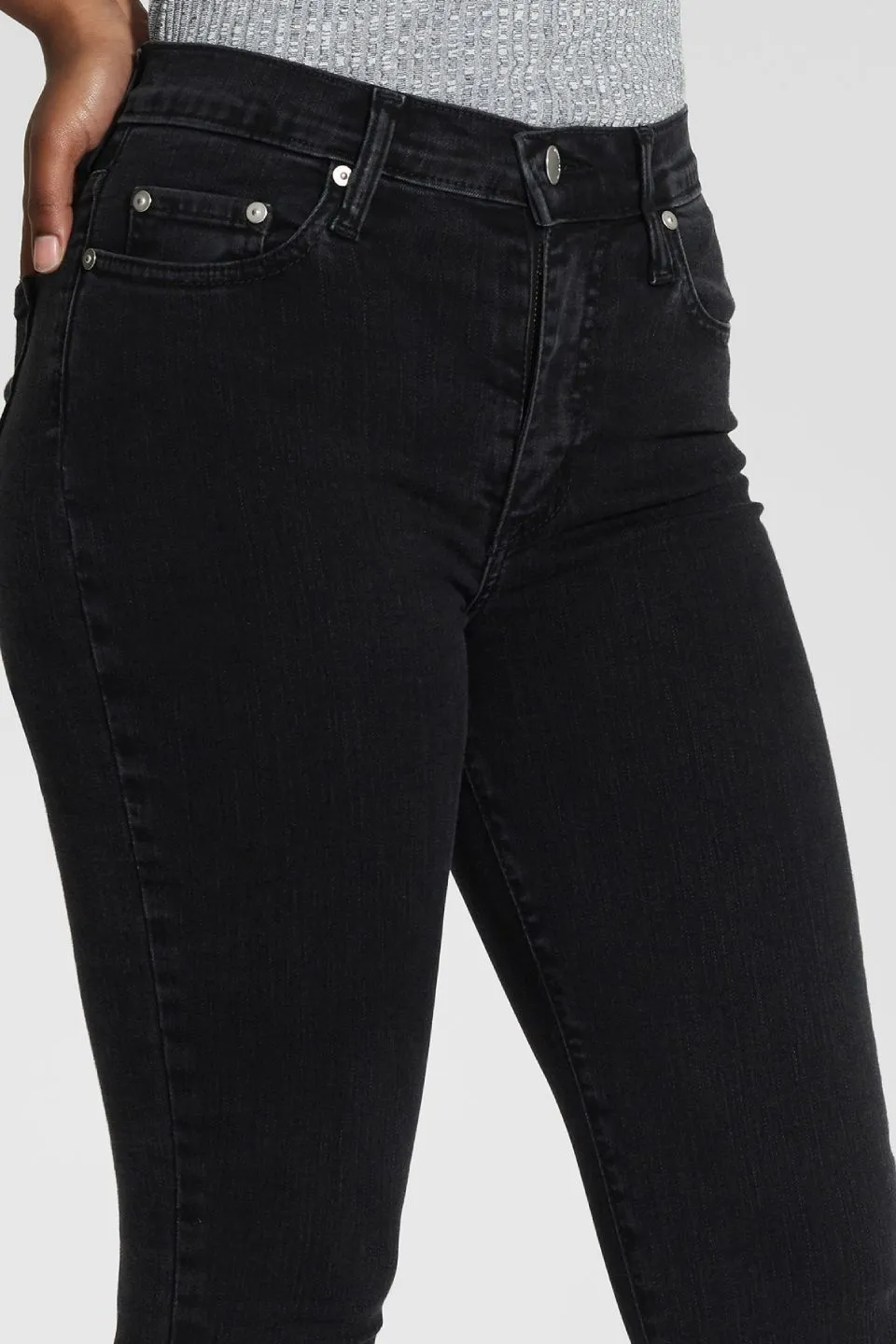 Cult Skinny Turbulent Black Comfort Stretch Denim Jean