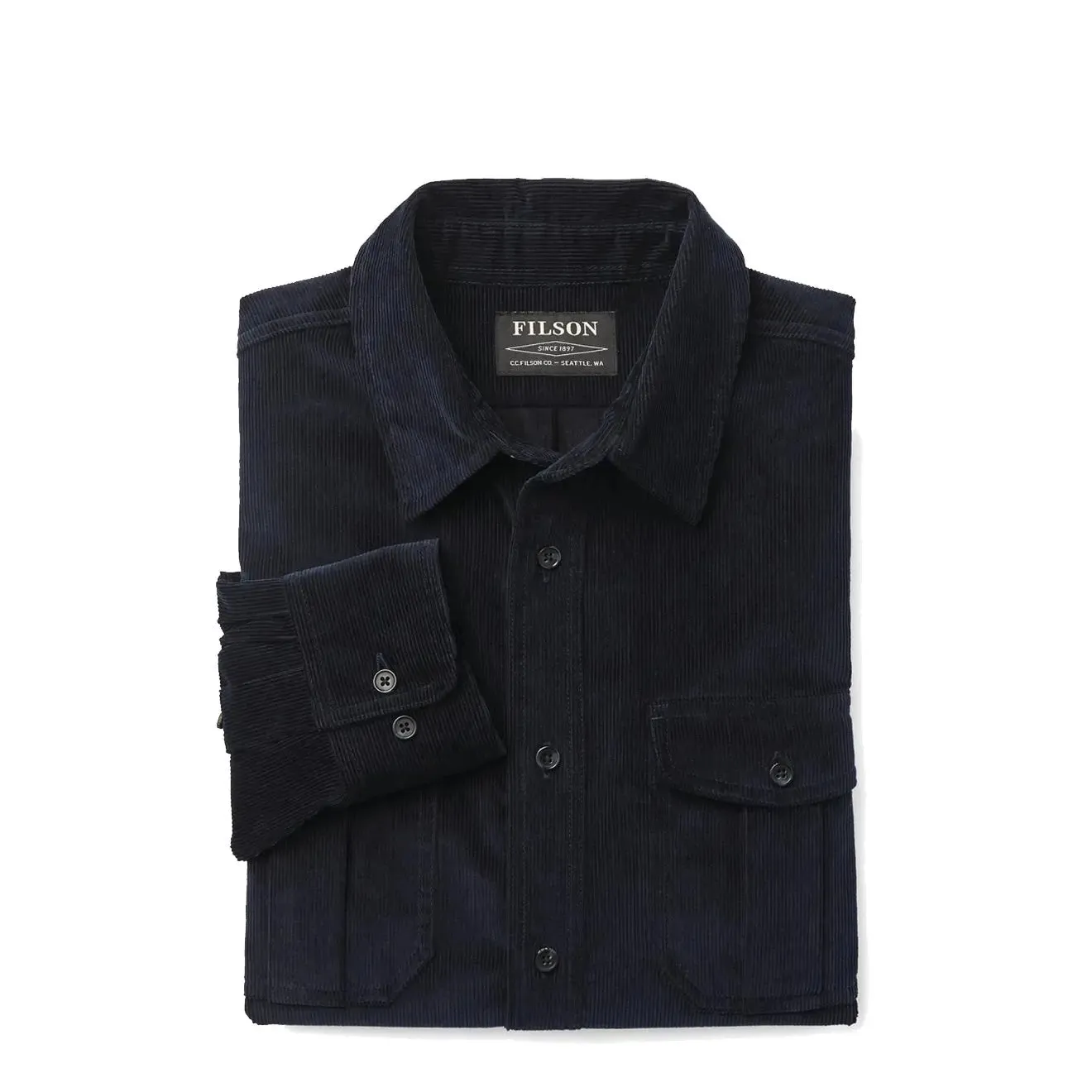 Filson 12-Wale Corduroy Shirt Dark Navy