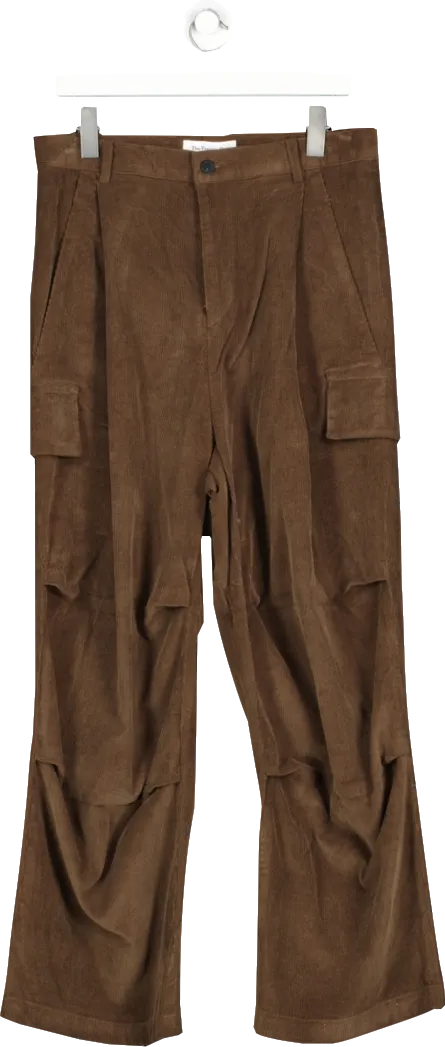 FRANKIE SHOP Brown Garnett Corduroy Pants UK S