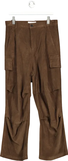 FRANKIE SHOP Brown Garnett Corduroy Pants UK S