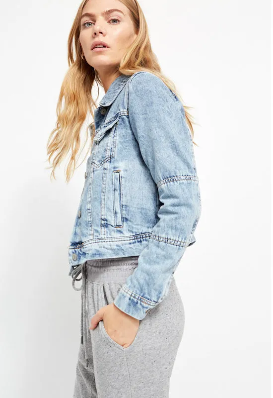 Free People - Rumors Denim Jacket Light Indigo