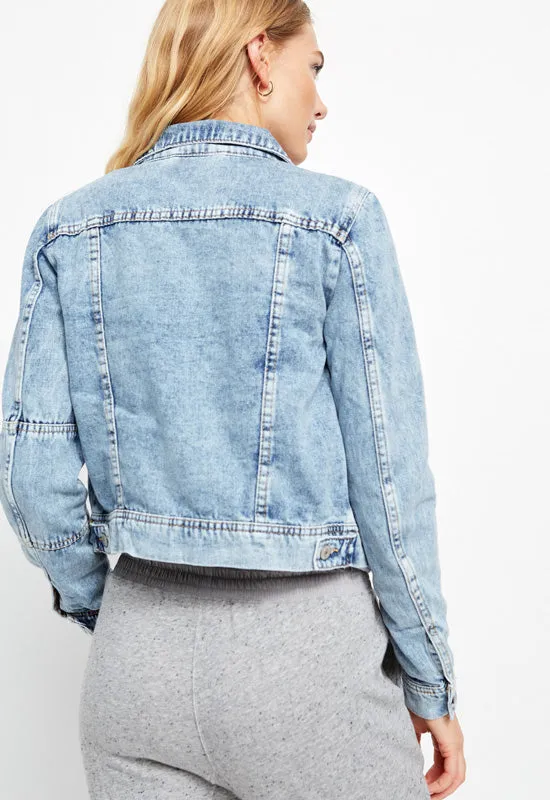 Free People - Rumors Denim Jacket Light Indigo