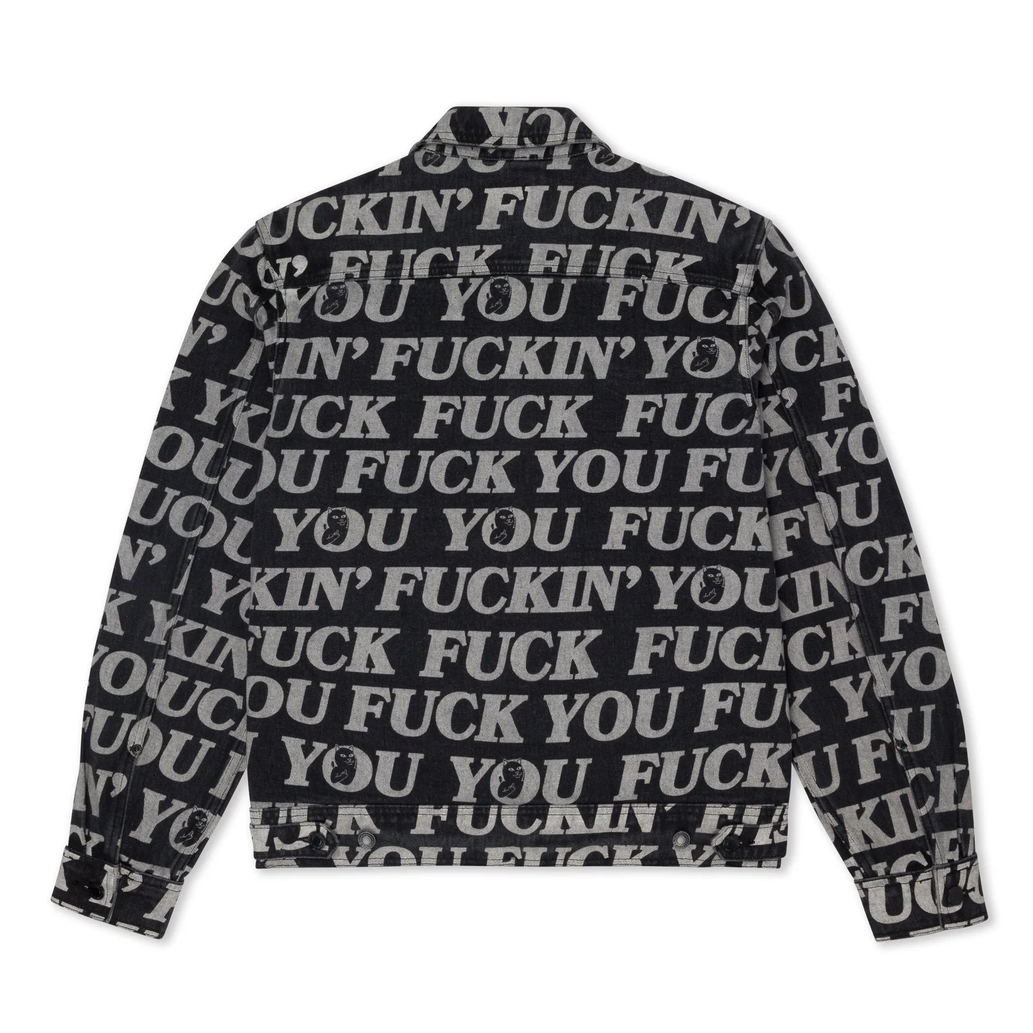 Fuckin Fuck Denim Jacket (Black)