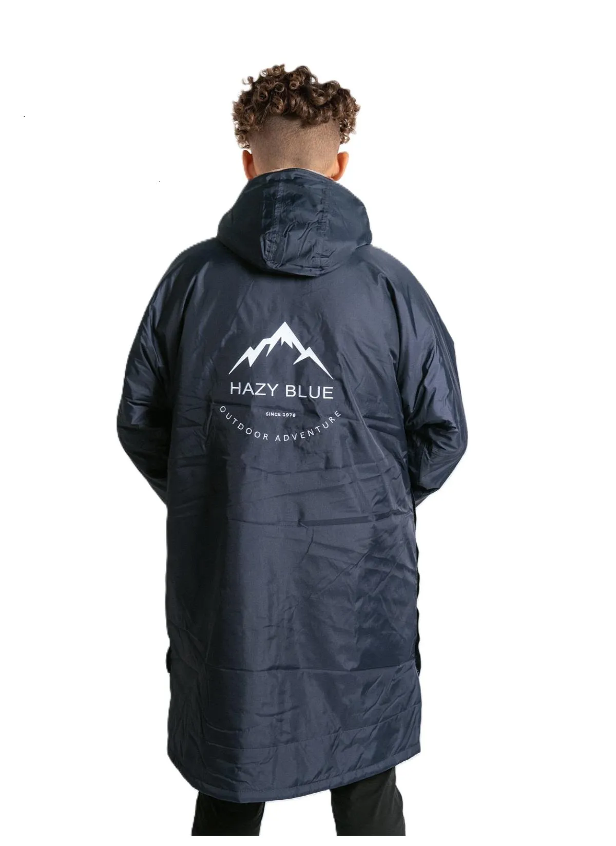 Hazy Blue Waterproof Kids All Weather Changing  Dry Robe - Truro