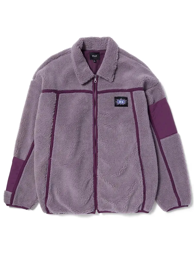 Huf Womens Livingston Sherpa Jacket Dust Purple