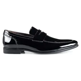 Julius Marlow Jax Black Patent Slip On Formal Dress Leather Shoes