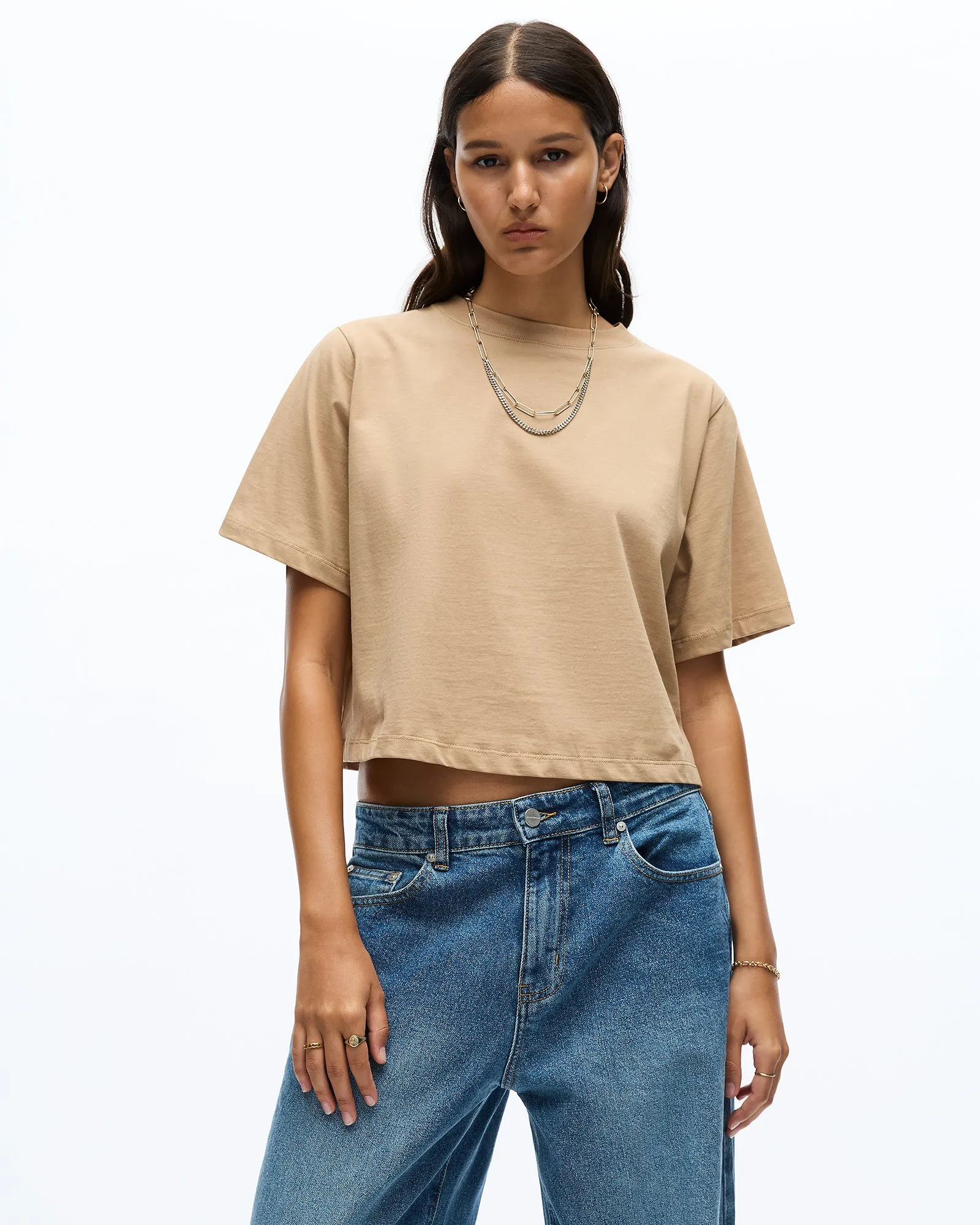 KAIA T-SHIRT - CAMEL