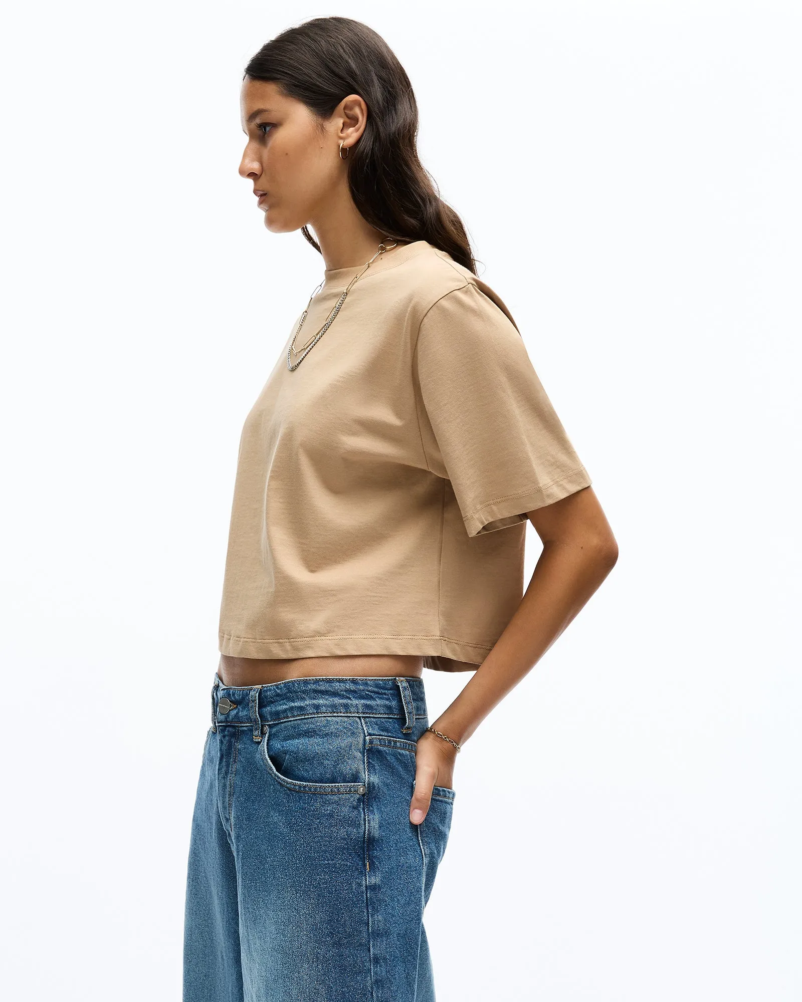 KAIA T-SHIRT - CAMEL