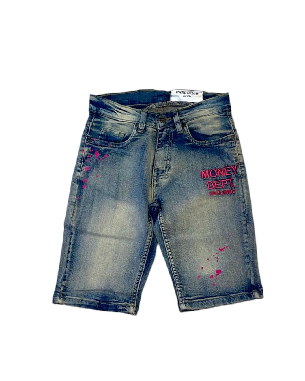 Kid’s Painted Money Dept. Denim Shorts