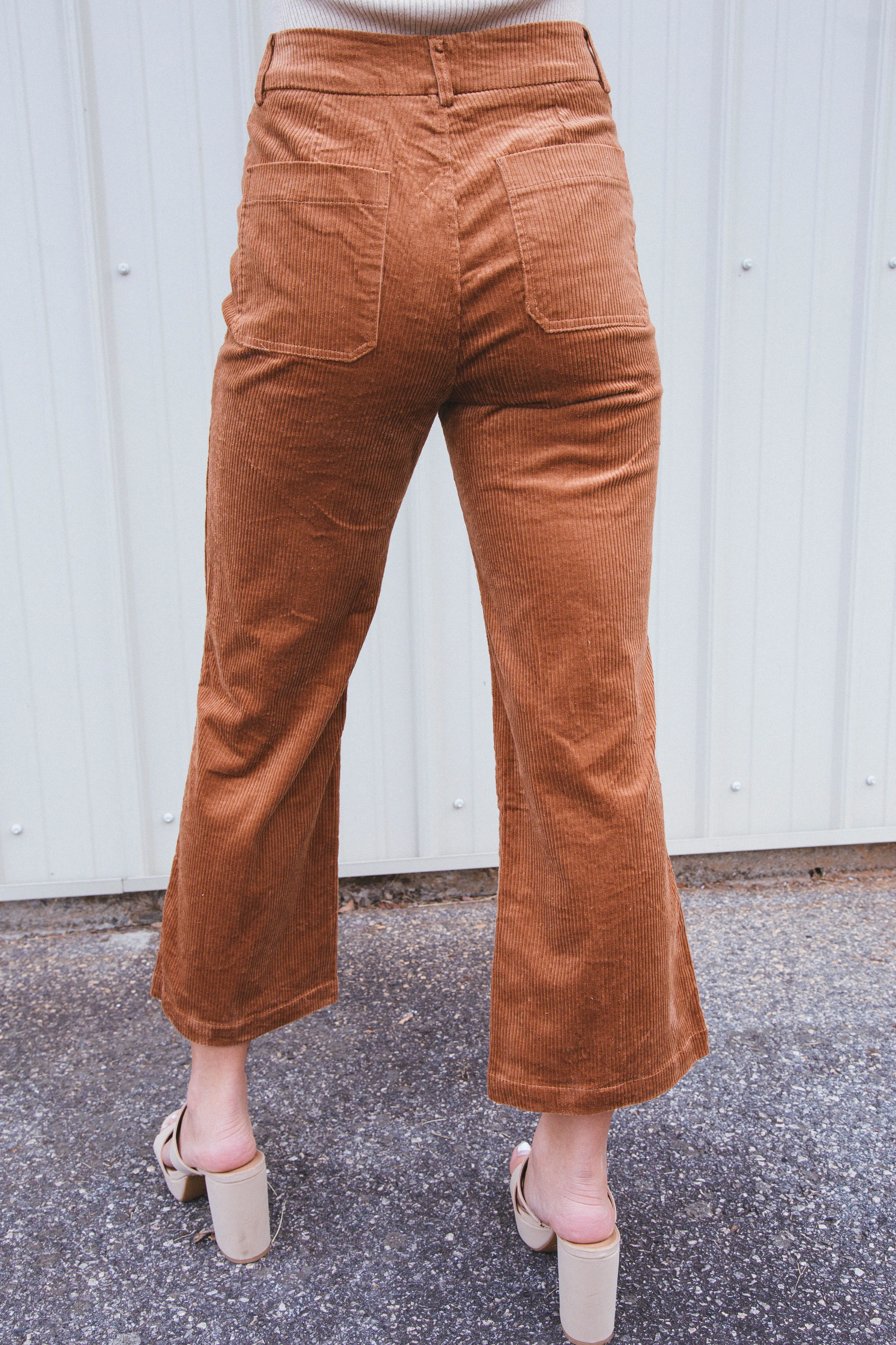 Lennox Wide Leg Corduroy Pants, Camel