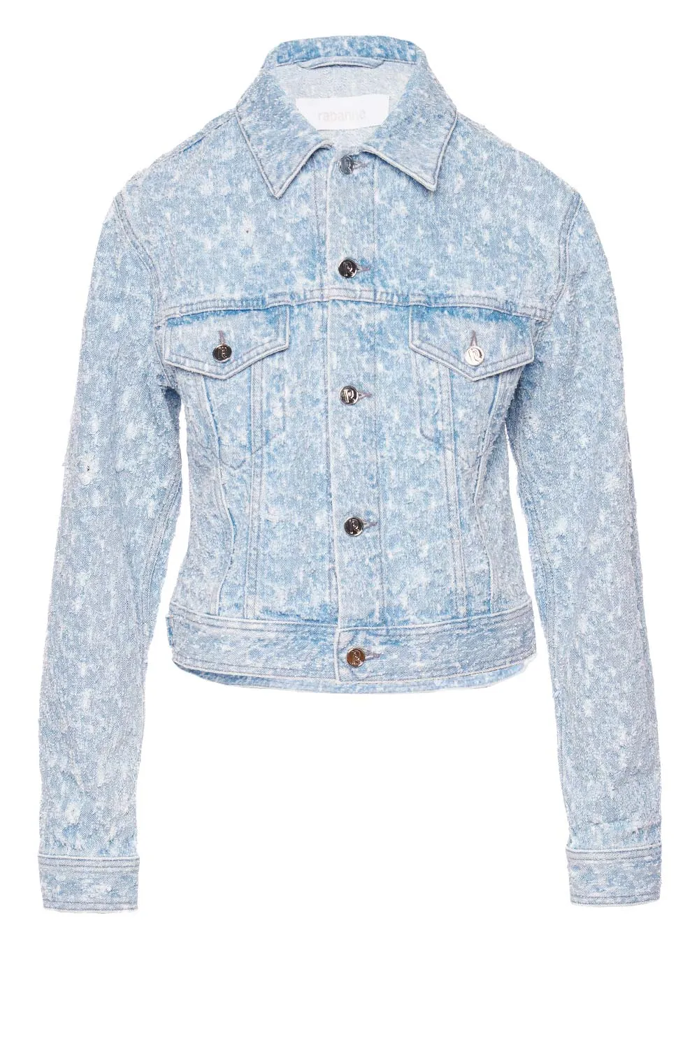 Light Wash Textured Denim Jacket