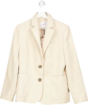 L.K.Bennett Cream Corduroy Savannah Blazer UK 12