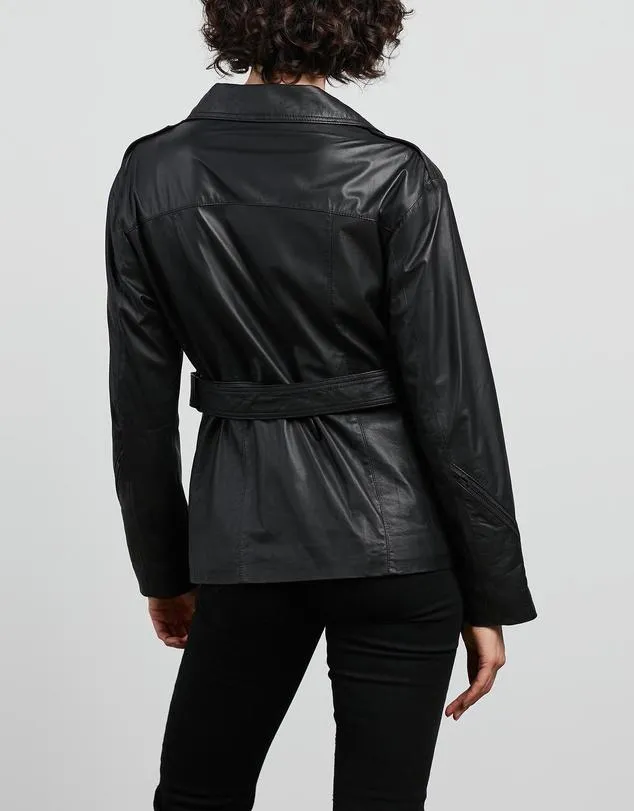 Ludlow Motor Leather Jacket 2.0 Feather Nappa Black Leather