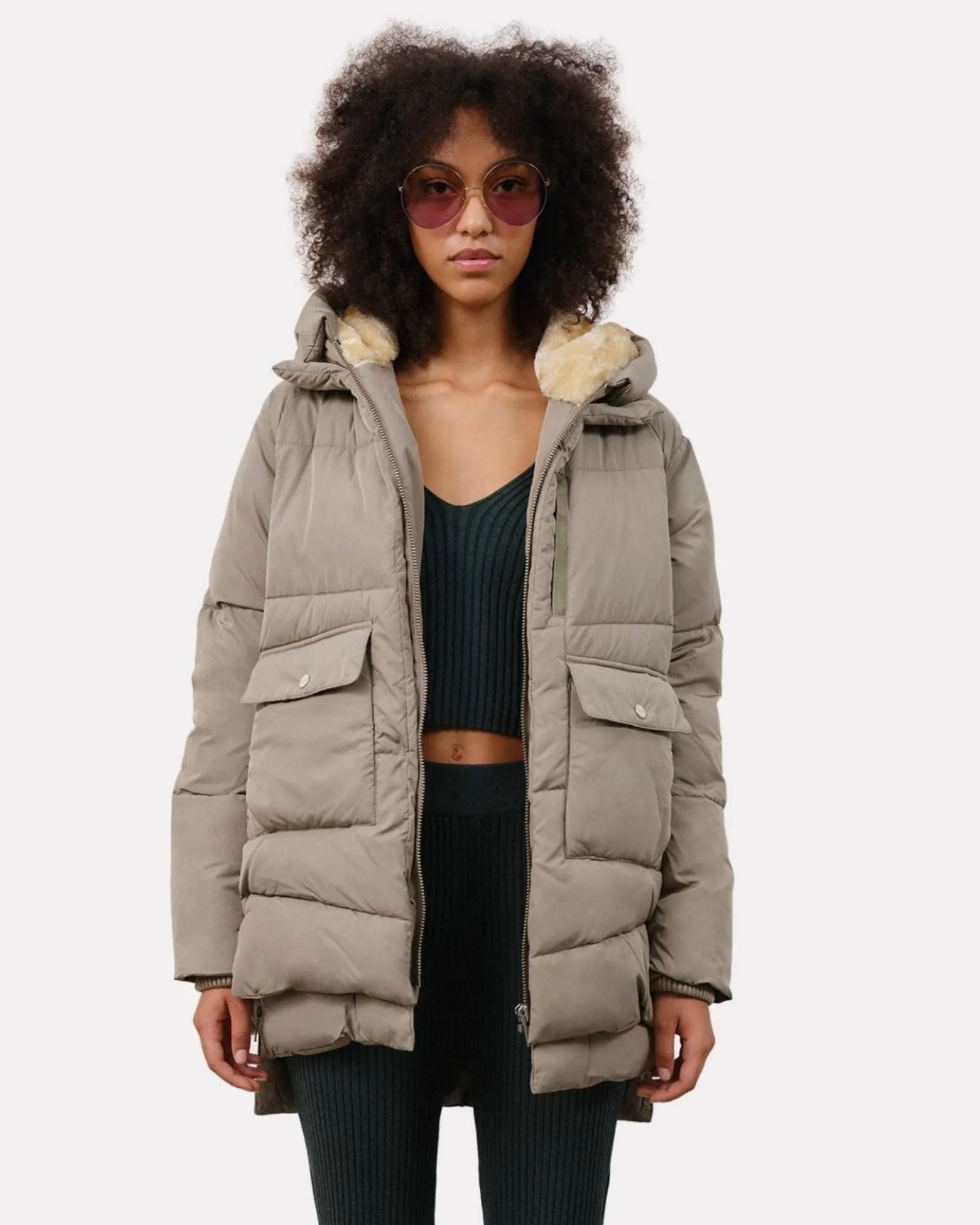 LYNDON Puffer Jacket | Pale Olive