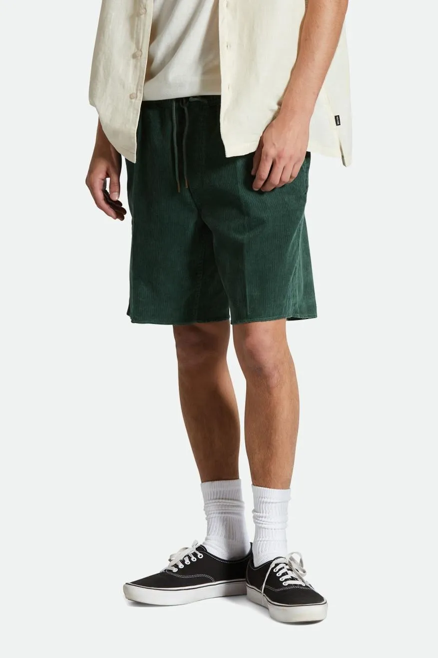 Madrid II Corduroy Short 8 - Trekking Green Cord